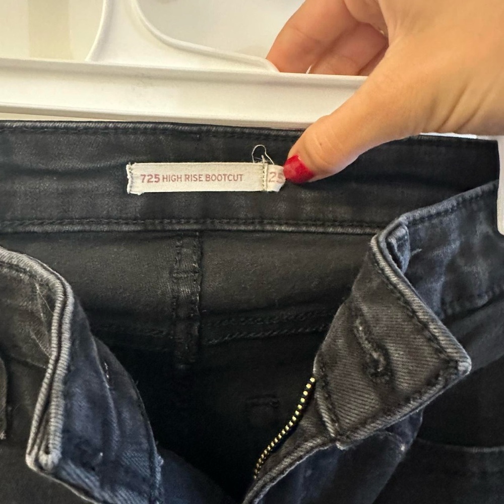 Levi's Dark Gray High Rise Bootcut Jeans